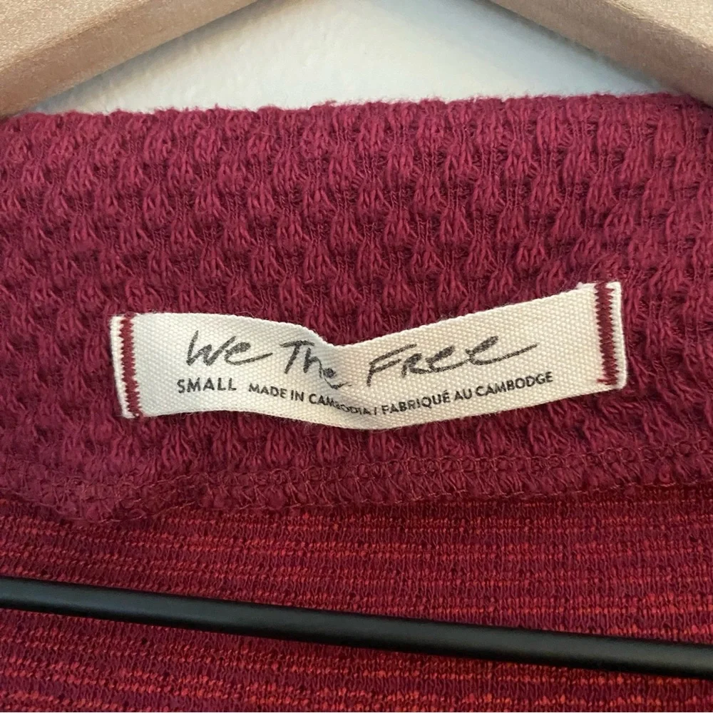 Free People Bunny Cropped Boat Neck Pullover